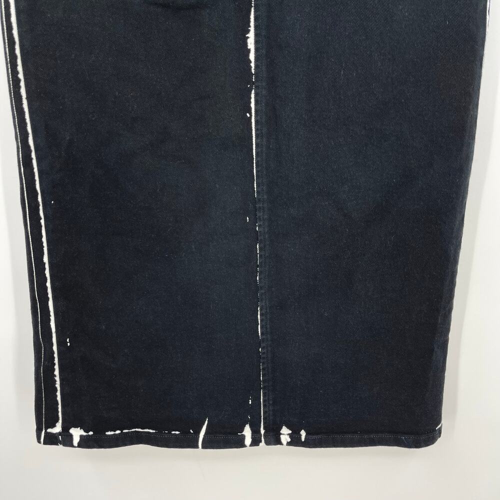 Proenza Schouler | Calder Skirt in Black Multi Contrast Printed Denim Pencil 25 - Picture 10 of 14